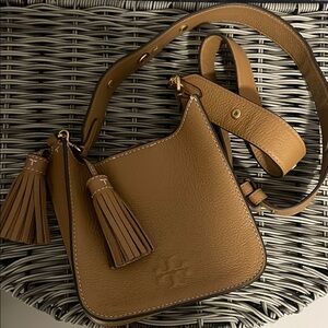 Tory Burch Brown Leather Crossbody Bag